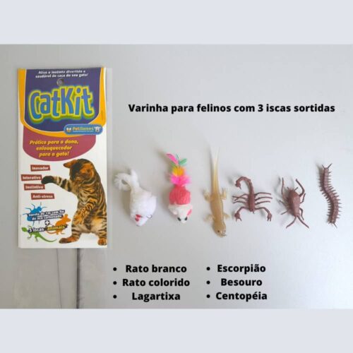 Varinha Cat Kit Iscas com 3 Insetos diferentes - Imagem 4