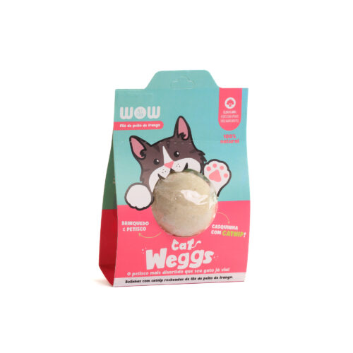 Petisco Natural para gatos Weggs Sabor Frango c/ Catnip WOW