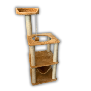 Arranhador Mini Torre – 134cm de Altura | Gatos Exigentes