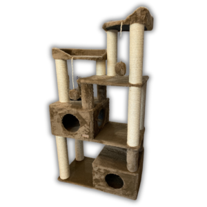 Arranhador do Gatão com Duas Tocas – 154cm de Altura | Qualidade Super Premium