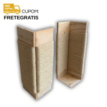 Arranhador para Canto de Sofá em Sisal Gatos Selvagens - Par 15x45cm | Especial