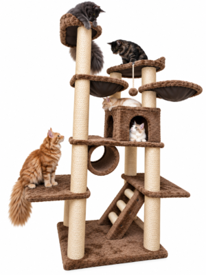 Arranhador para Gatos Maine Plus – 188cm de Altura | Qualidade Super Premium