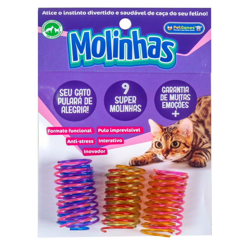 Briquendo para Gatos Molinhas Multicores 9unids