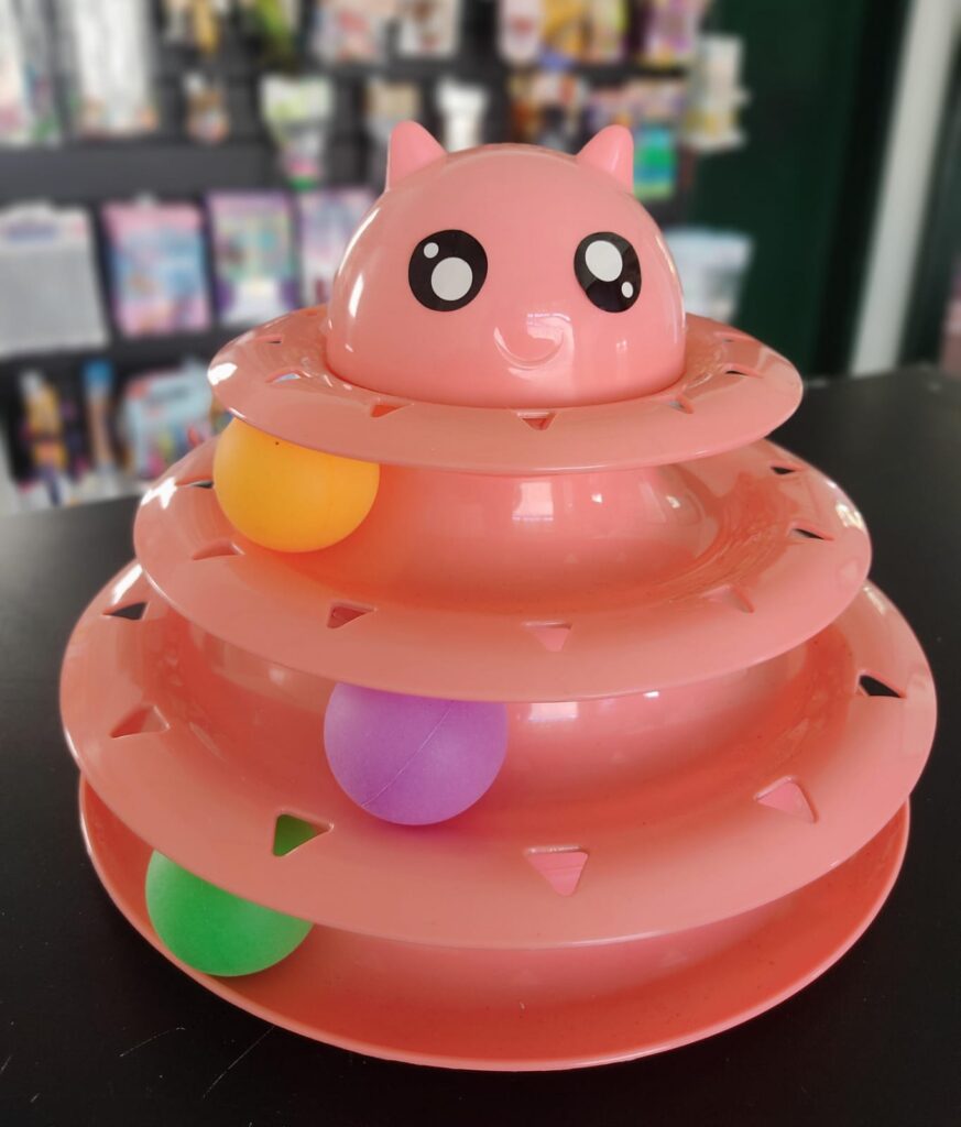 Brinquedo Gato Torre Carinha de 4 niveis